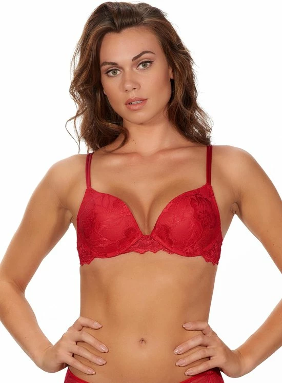After Eden Basics After Eden - Anna Push-Up BH Rood - Maat 85B - Rood - Met Beugel - Dames 5 After Eden Basics After Eden - Anna Push-Up BH Rood - Maat 85B - Rood - Met Beugel - Dames - Afbeelding 3
