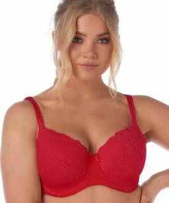 After Eden D Cup & Up After Eden D-cup & Up RECYCLED BH - Rood - Maat 85G -lingerie-dames-badmode Winkel 550x757 1