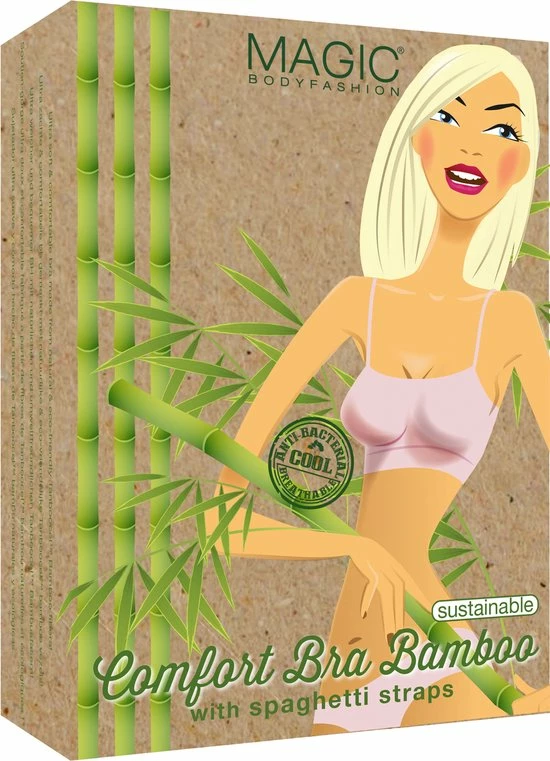 MAGIC Bodyfashion Comfort Bra Spaghetti Straps Bamboo Dames Beha Soft Blue - Maat S 8 MAGIC Bodyfashion Comfort Bra Spaghetti Straps Bamboo Dames Beha Soft Blue - Maat S - Afbeelding 6