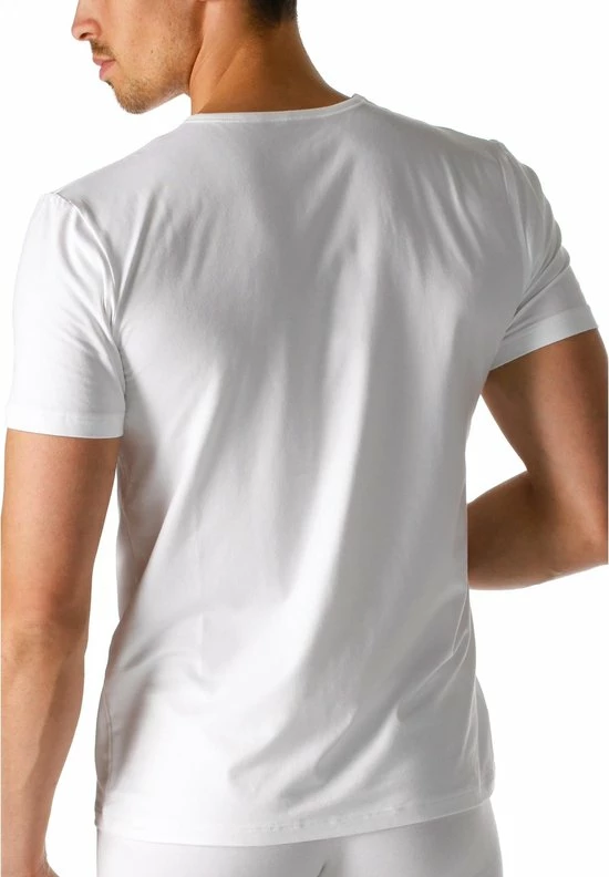 Mey - Dry Cotton O-hals T-shirt Wit - Maat M - Slim-fit 14 Mey - Dry Cotton O-hals T-shirt Wit - Maat M - Slim-fit - Afbeelding 12