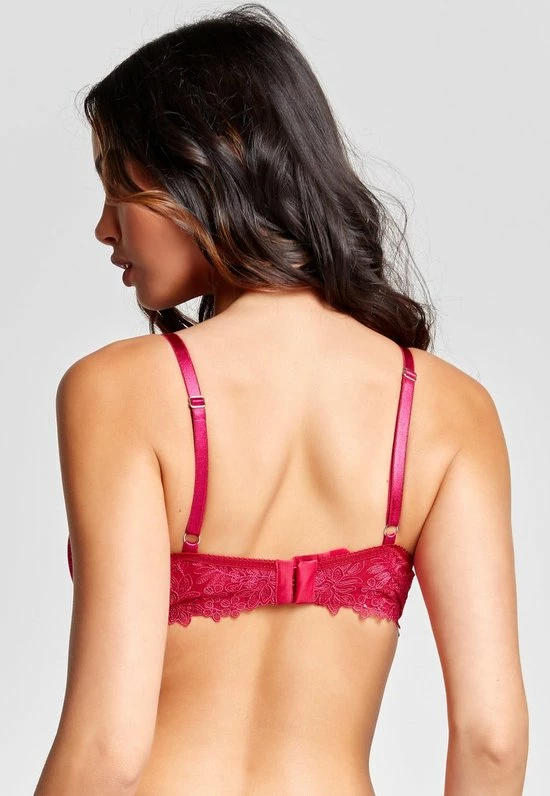 Merkloos Gaspara Soft Padded Half Cup Tulle Plunge BH | Black Friday SALE - WIJN-ROOD - Maat 80D 10 Merkloos Gaspara Soft Padded Half Cup Tulle Plunge BH | Black Friday SALE - WIJN-ROOD - Maat 80D - Afbeelding 8