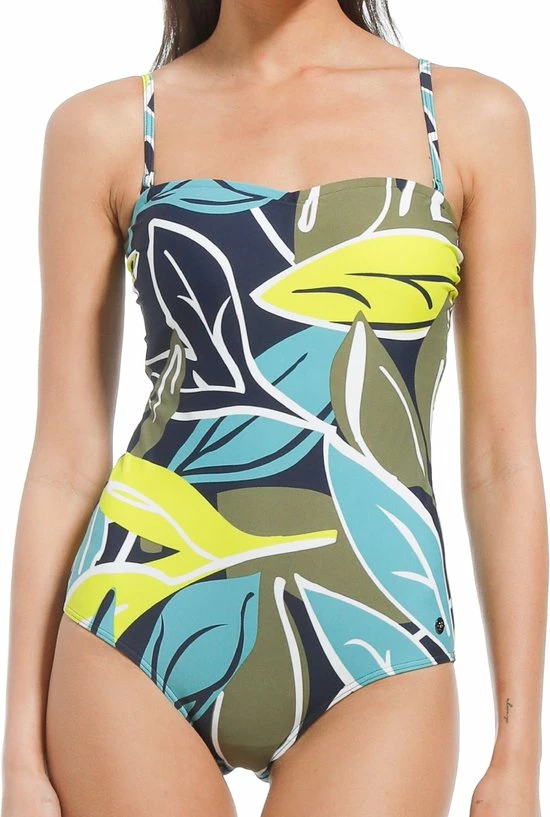 Pastunette Beach - Floral Leaves - Badpak - Blauw/Groen - Maat 40 6 Pastunette Beach - Floral Leaves - Badpak - Blauw/Groen - Maat 40 - Afbeelding 4