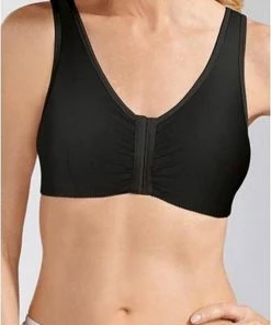 Amoena Frances Beha Zonder Beugel Met Voorsluiting Zwart XL C/D