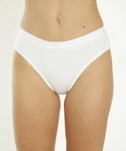 Marly MOON'S Bikini Slips - 100% Katoen - Gecharmeerd Tailleband - Ondergoed Dames Slips - XL - Wit - 1 Stuk -lingerie-dames-badmode Winkel 550x824 20