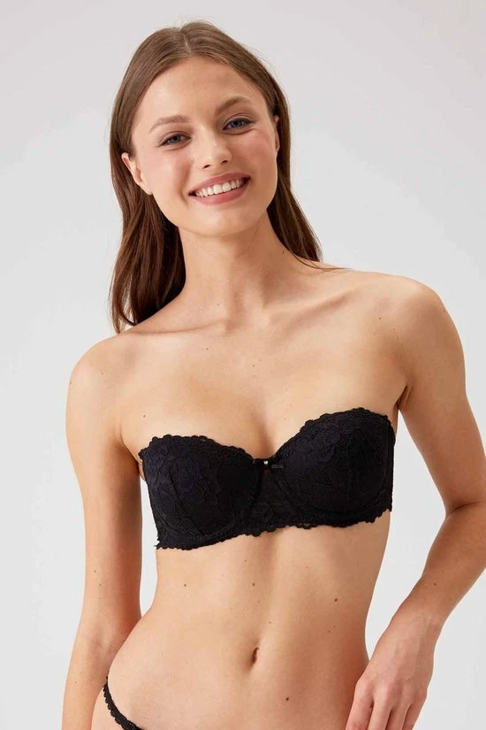 Viuma Milano Viuma Vrouw Zwart 620361 Kanten Beha Strapless Push Up Bh Dagelijks Comfort Hoogwaardig Kwaliteit 3 Viuma Milano Viuma Vrouw Zwart 620361 Kanten Beha Strapless Push Up Bh Dagelijks Comfort Hoogwaardig Kwaliteit