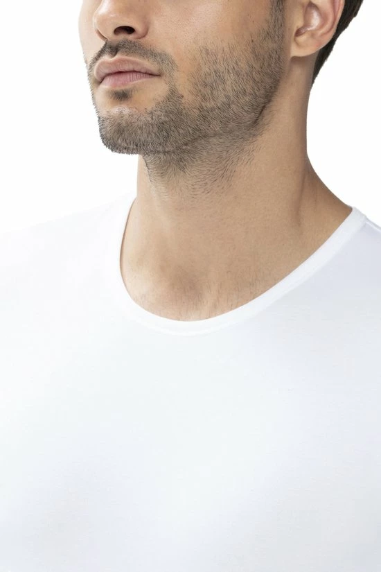 Mey - Dry Cotton O-hals T-shirt Wit - Maat M - Slim-fit 7 Mey - Dry Cotton O-hals T-shirt Wit - Maat M - Slim-fit - Afbeelding 5
