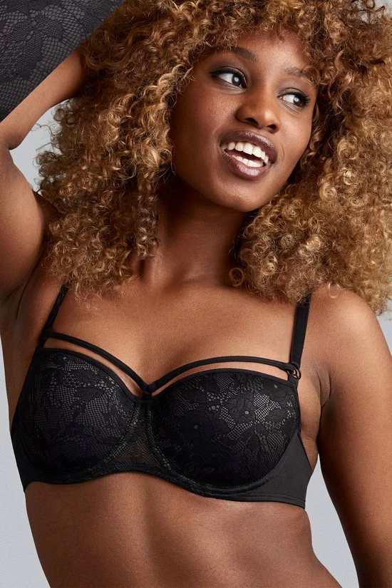Marlies Dekkers – Space Odyssey – BH Voorgevormd – 35610 – Steel Grey And Black Lace - C85/100 3 Marlies Dekkers – Space Odyssey – BH Voorgevormd – 35610 – Steel Grey And Black Lace - C85/100