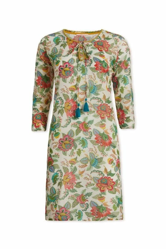 Strandjurk | Maat L | PiP Studio | Sarong-dress | Tuniek | Beach-dress | Sauna | Strandmode | Fashion |Off- White 5 Strandjurk | Maat L | PiP Studio | Sarong-dress | Tuniek | Beach-dress | Sauna | Strandmode | Fashion |Off- White - Afbeelding 3