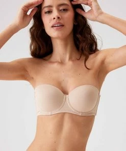 Viuma Milano Viuma Vrouw Beige 602061 Strapless Beha Bh Zonder Beugel Dagelijks Comfort Hoogwaardig Kwaliteit