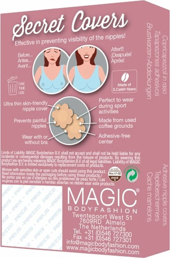 MAGIC Bodyfashion Secret Covers Black Vrouwen - Maat S/M 6 MAGIC Bodyfashion Secret Covers Black Vrouwen - Maat S/M - Afbeelding 4
